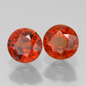 Granato spessartite naturale arancione da  ct, taglio rotondo, VVS-VS