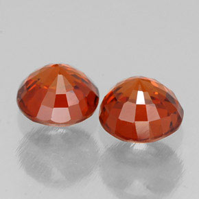 Granato spessartite naturale arancione da  ct, taglio rotondo, VVS-VS