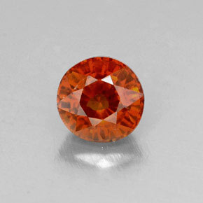 Granato spessartite naturale arancione da 0,84 ct, taglio rotondo, VVS-VS