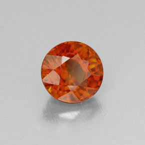 Granato spessartite naturale arancione da 0,84 ct, taglio rotondo, VVS-VS