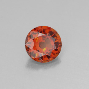 Granato spessartite naturale arancione da 0,69 ct, taglio rotondo, VVS-VS