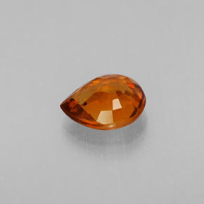 Granato spessartite naturale arancione da 0,90 ct, taglio a pera, VS
