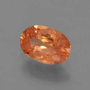 Granato spessartite naturale arancione da 0,67 ct, taglio ovale, VS-SI