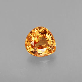 Granato spessartite naturale arancione da 0,95 ct, taglio a pera, VS