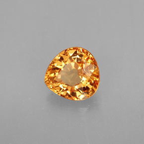 Granato spessartite naturale arancione da 0,95 ct, taglio a pera, VS