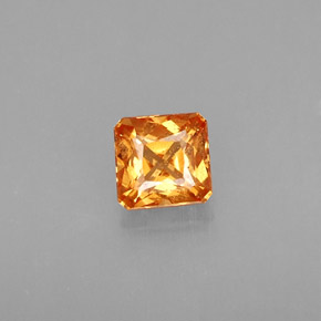Granato spessartite naturale arancione da 0,44 ct, taglio smeraldo, VS-SI