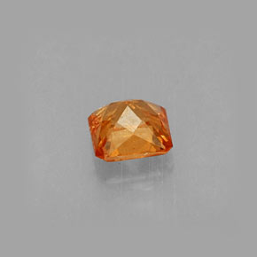 Granato spessartite naturale arancione da 0,44 ct, taglio smeraldo, VS-SI
