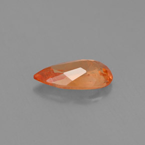 Granato spessartite naturale arancione da 0,91 ct, taglio a pera, VS-SI