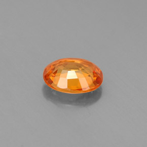 Granato spessartite naturale arancione da 0,91 ct, taglio ovale, VVS-VS