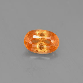 Granato spessartite naturale arancione da 0,81 ct, taglio ovale, VS-SI