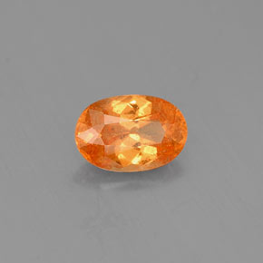 Granato spessartite naturale arancione da 0,81 ct, taglio ovale, VS-SI