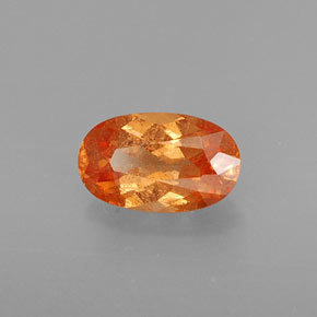 Granato spessartite naturale arancione da 1,09 ct, taglio ovale, VS-SI