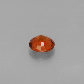 Granato spessartite Mandarino naturale da 0.51 ct, Taglio rotondo, VVS-VS