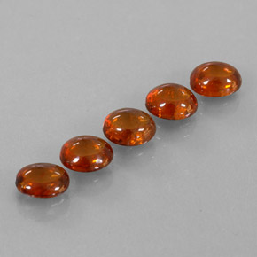 Granato spessartite naturale arancione da 4,33 ct, trasparente, trasparente/traslucido