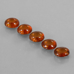 Granato spessartite naturale arancione da 4,33 ct, trasparente, trasparente/traslucido