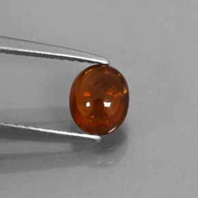 Granato spessartite naturale arancione da 0,86 ct, trasparente, trasparente/traslucido