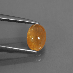 Granato spessartite naturale arancione da 1,17 ct, trasparente, trasparente/traslucido