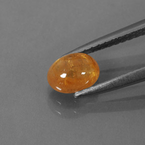 Granato spessartite naturale arancione da 1,17 ct, trasparente, trasparente/traslucido
