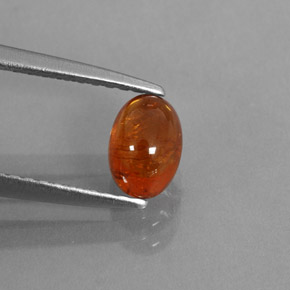 Granato spessartite naturale arancione da 1,19 ct, trasparente, trasparente/traslucido