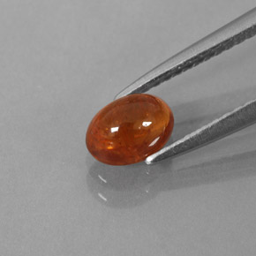 Granato spessartite naturale arancione da 1,19 ct, trasparente, trasparente/traslucido