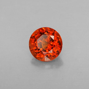 Granato spessartite naturale arancione da 0,51 ct, taglio rotondo, VVS-VS