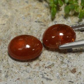 Granato spessartite naturale arancione da 5,82 ct, trasparente, trasparente/traslucido