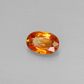 Granato spessartite naturale arancione da 0,45 ct, taglio ovale, VS