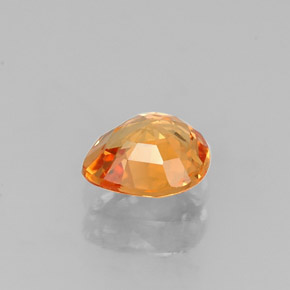 Granato spessartite Mandarino naturale da 0.84 ct, Forma a pera, VVS