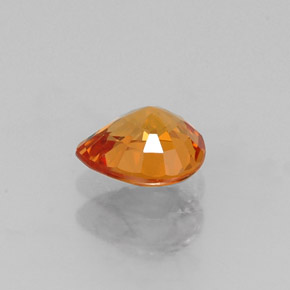 Granato spessartite naturale arancione da 0,72 ct, taglio a pera, VVS