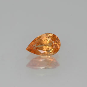 Granato spessartite naturale arancione da 0,64 ct, taglio a pera, SI