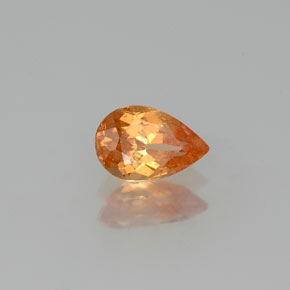 Granato spessartite naturale arancione da 0,64 ct, taglio a pera, SI