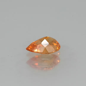 Granato spessartite naturale arancione da 0,64 ct, taglio a pera, SI