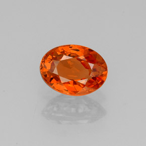 Granato spessartite naturale arancione da 0,92 ct, taglio ovale, VS