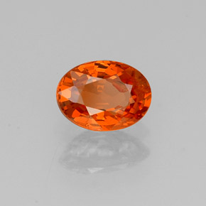 Granato spessartite naturale arancione da 0,92 ct, taglio ovale, VS