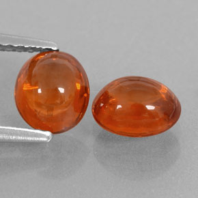 Granato spessartite naturale arancione da 2,81 ct, trasparente, trasparente/traslucido