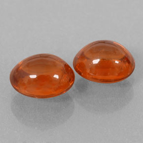 Granato spessartite naturale arancione da 2,81 ct, trasparente, trasparente/traslucido