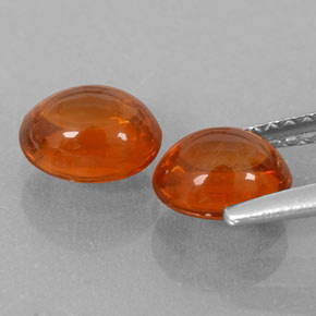 Granato spessartite naturale arancione da 2,81 ct, trasparente, trasparente/traslucido