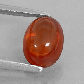 Granato spessartite naturale arancione da 2,48 ct, trasparente, trasparente/traslucido