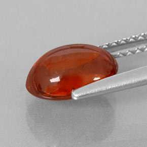 Granato spessartite naturale arancione da 2,48 ct, trasparente, trasparente/traslucido