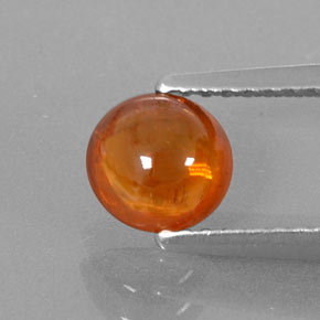 Granato spessartite naturale arancione da 1,39 ct, trasparente, trasparente/traslucido