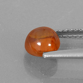 Granato spessartite naturale arancione da 1,39 ct, trasparente, trasparente/traslucido