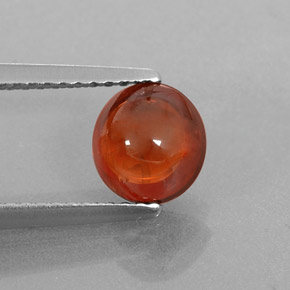 Granato spessartite naturale arancione da 1,80 ct, trasparente, trasparente/traslucido