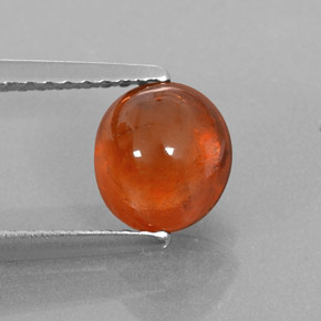 Granato spessartite naturale arancione da 2,01 ct, trasparente, trasparente/traslucido