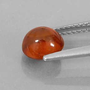 Granato spessartite naturale arancione da 2,01 ct, trasparente, trasparente/traslucido