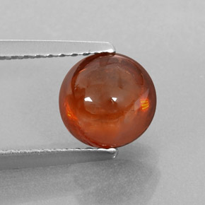 Granato spessartite naturale arancione da 2,27 ct, trasparente, trasparente/traslucido