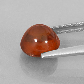 Granato spessartite naturale arancione da 2,27 ct, trasparente, trasparente/traslucido
