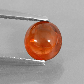 Granato spessartite naturale arancione da 1,26 ct, trasparente, trasparente/traslucido