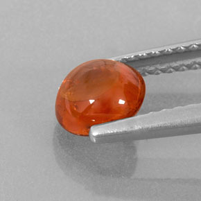 Granato spessartite naturale arancione da 1,26 ct, trasparente, trasparente/traslucido