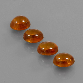 Gemme di Granato spessartite Arancio caldo naturale da 5.29 ct, Trasparente, Trasparente/Traslucido