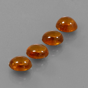 Gemme di Granato spessartite Arancio caldo naturale da 5.29 ct, Trasparente, Trasparente/Traslucido